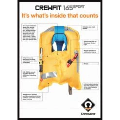 Crewsaver Crewfit 165N Sport Manual Non-Harness Inflatable Life Jacket -Best Kayak Shop CF 165NM VAR 3