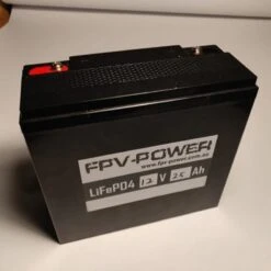 FPV-Power 12V 25Ah LiFePO4 With 10A Charger -Best Kayak Shop FPVD 12V 25AH LIFEPO4 3