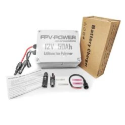 FPV-Power 50AH Kayak Battery &amp; Charger Combo