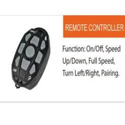 Haswing Cayman B 55lbs Trolling Motor 12V With GPS Black -Best Kayak Shop HWD CAYMANB 55LB BLK GPS 5