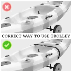 K2F New Model Kayak Trolley For Sit On Top Kayaks With Straps -Best Kayak Shop K2F SOT V2 V