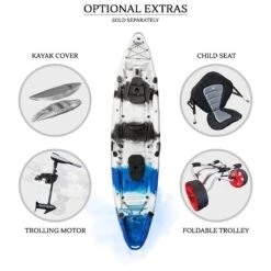 Merlin Double Fishing Kayak Package - Blue Camo [Sydney] -Best Kayak Shop K2FS MERLIN BLUECAMO 9