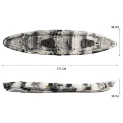 Merlin Double Fishing Kayak Package - Grey Camo [Sydney] -Best Kayak Shop K2FS MERLIN GREYCAMO 7