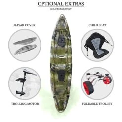 Merlin Double Fishing Kayak Package - Jungle Camo [Sydney] -Best Kayak Shop K2FS MERLIN JUNGLECAMO 9