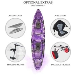 Merlin Double Fishing Kayak Package - Purple Camo [Sydney] -Best Kayak Shop K2FS MERLIN PURPLECAMO 9