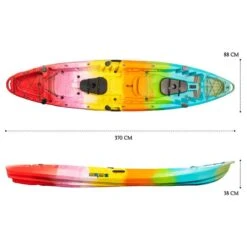 Merlin Double Fishing Kayak Package - Rainbow [Sydney] -Best Kayak Shop K2FS MERLIN RAINBOW 7