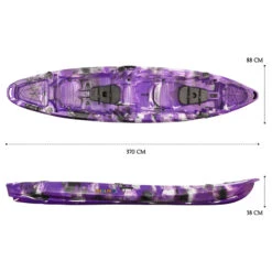 Merlin Pro Double Fishing Kayak Package - Purple Camo [Sydney] -Best Kayak Shop K2FS MERLINPRO PURPLECAMO 7