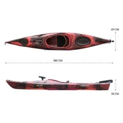 Oceanus 3.8M Single Sit In Kayak - Red Sea [Sydney] -Best Kayak Shop K2FS OCEANUS REDSEA 7