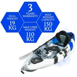 Osprey Fishing Kayak Package - Blue Camo [Sydney] -Best Kayak Shop K2FS OSPREY BLUECAMO 8