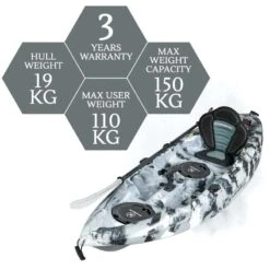 Osprey Fishing Kayak Package - Grey Camo [Sydney] -Best Kayak Shop K2FS OSPREY GREYCAMO 8