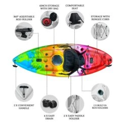 Puffin Pro Kids Kayak Package - Rainbow [Sydney] -Best Kayak Shop K2FS PROPUFFIN RAINBOW 6