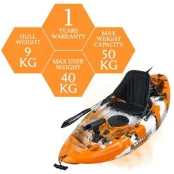 Puffin Pro Kids Kayak Package - Tiger [Sydney] -Best Kayak Shop K2FS PROPUFFIN TIGER 8