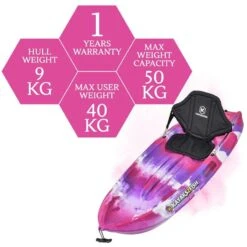 Puffin Kids Kayak Package - Pink &amp; Purple [Sydney] -Best Kayak Shop K2FS PUFFIN PINKCAMO 8
