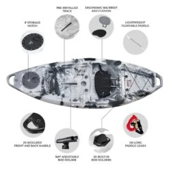 NEXTGEN 7 Fishing Kayak Package - Grey Camo [Sydney] -Best Kayak Shop NGS 07 GREYCAMO 6