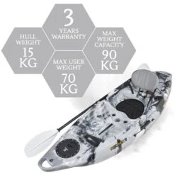 NEXTGEN 7 Fishing Kayak Package - Grey Camo [Sydney] -Best Kayak Shop NGS 07 GREYCAMO 8