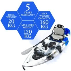 NEXTGEN 9 Fishing Kayak Package - Blue Camo [Sydney] -Best Kayak Shop NGS 09 BLUECAMO 8