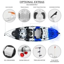 NEXTGEN 9 Fishing Kayak Package - Blue Camo [Sydney] -Best Kayak Shop NGS 09 BLUECAMO 9