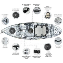 NEXTGEN 9 Fishing Kayak Package - Grey Camo [Sydney] -Best Kayak Shop NGS 09 GREYCAMO 6