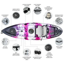 NEXTGEN 9 Fishing Kayak Package - Pink Camo [Sydney] -Best Kayak Shop NGS 09 PINKCAMO 6