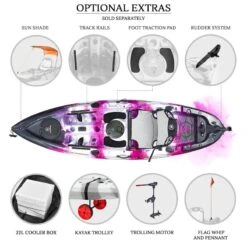 NEXTGEN 9 Fishing Kayak Package - Pink Camo [Sydney] -Best Kayak Shop NGS 09 PINKCAMO 9