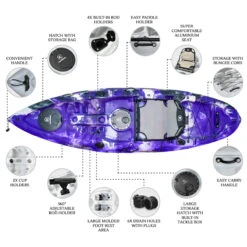 NEXTGEN 9 Fishing Kayak Package - Purple Camo [Sydney] -Best Kayak Shop NGS 09 PURPLECAMO 6