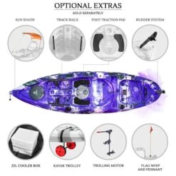 NEXTGEN 9 Fishing Kayak Package - Purple Camo [Sydney] -Best Kayak Shop NGS 09 PURPLECAMO 9