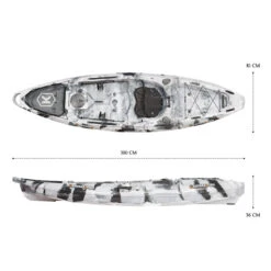 NextGen 1+1 Fishing Tandem Kayak Package - Grey Camo [Sydney] -Best Kayak Shop NGS 1 1 GREYCAMO 7