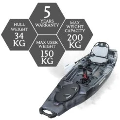 Nextgen 11.5 Pedal Kayak Raven [Sydney] -Best Kayak Shop NGS 11.5 RAVEN MAX 8