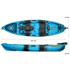 NEXTGEN 10 MKII Pro Fishing Kayak Package - Sky Blue [Sydney] -Best Kayak Shop NGS M2 10 SKYBLUE 7