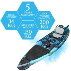 ORCA Kronos Foot Pedal Pro Fish Kayak Package With Max-Drive - Bahamas [Sydney] -Best Kayak Shop OS KRONOS BAHAMAS MAX 8