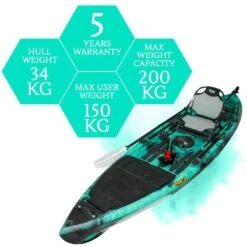 ORCA Kronos Foot Pedal Pro Fish Kayak Package With Max-Drive - Bora Bora [Sydney] -Best Kayak Shop OS KRONOS BORABORA MAX 8