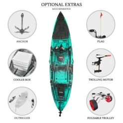 ORCA Kronos Foot Pedal Pro Fish Kayak Package With Max-Drive - Bora Bora [Sydney] -Best Kayak Shop OS KRONOS BORABORA MAX 9