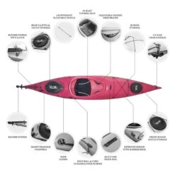 ORCA Oceanus 11.5 Single Sit In Kayak - Fuchsia [Sydney] -Best Kayak Shop OS OCEANUS 11.5 FUCHSIA 5