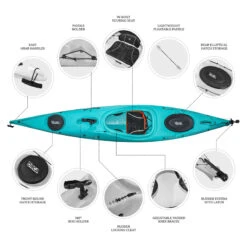 ORCA Oceanus 12.5 Single Sit In Kayak - Ocean [Sydney] -Best Kayak Shop OS OCEANUS 12.5 OCEAN 6