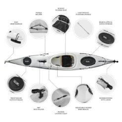 ORCA Oceanus 12.5 Single Sit In Kayak - Pearl [Sydney] -Best Kayak Shop OS OCEANUS 12.5 PEARL 6