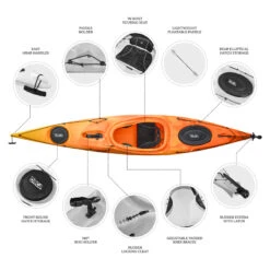 ORCA Oceanus 12.5 Single Sit In Kayak - Sunrise [Sydney] -Best Kayak Shop OS OCEANUS 12.5 SUNRISE 6