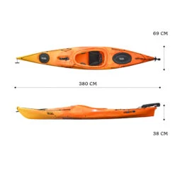 ORCA Oceanus 12.5 Single Sit In Kayak - Sunrise [Sydney] -Best Kayak Shop OS OCEANUS 12.5 SUNRISE 7