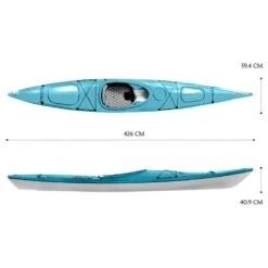 Orca Outdoors Xlite 14 Ultralight Performance Touring Kayak - Aqua [Sydney] -Best Kayak Shop OS XLITE 14 AQUA 2