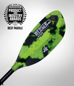 Werner Paddles Werner Shuna Hooked Adjustable Two Piece Straight Shaft Paddle Wicked Green 220- 240cm