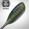 Werner Paddles Werner Shuna Hooked Adjustable Two Piece Straight Shaft Paddle - Bass Green 240- 260cm